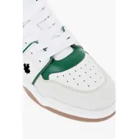 Sneakers DSQUARED2 pentru Barbati - Sneakers DSQUARED2 Leather Spiker Low Top Sneakers With Embroidered Details Green Barbati (BM 19724165) - B-mall.ro