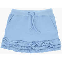 Fuste Brushed Cotton Skirt With Ruffles Fete
