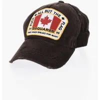 Caciuli Corduroy Cap With Contrasting Details Barbati