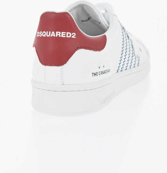 Sneakers DSQUARED2 Leather Boxer Low-Top Sneakers White Barbati (BM 19724183) 2