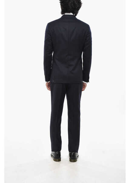 Costume CORNELIANI Cc Collection Virgin Wool Suit With Notch Lapel Blue Barbati (BM 19724189) 4
