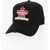DSQUARED2 Solid Color Cap With Logoed Patch Black
