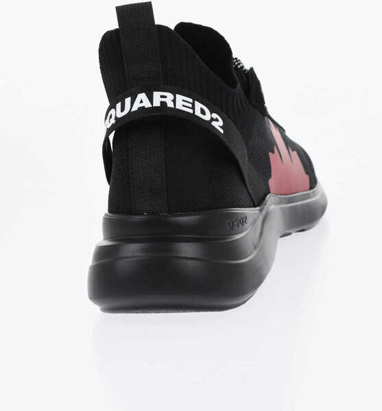Sneakers DSQUARED2 Technical Fabric Fly Low-Top Sneakers With Contrasting Detai Black Barbati (BM 19724198) 2