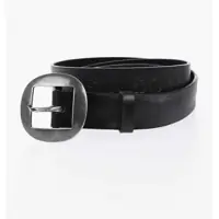 Curele Solid Color Leather Belt 30Mm Barbati