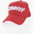 DSQUARED2 Solid Color Cap With Embossed Logo Red