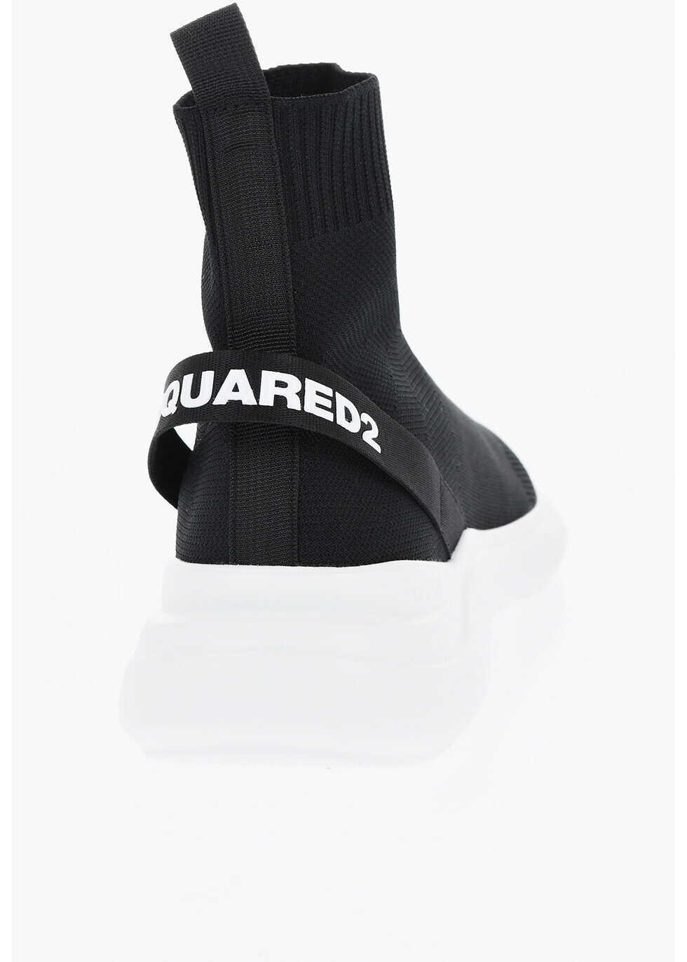 Sneakers DSQUARED2 Technical Fabric Fly Sock Sneakers With Contrasting Logo Black Barbati (BM 19724261) 2