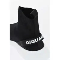 Sneakers DSQUARED2 pentru Barbati - Sneakers DSQUARED2 Technical Fabric Fly Sock Sneakers With Contrasting Logo Black Barbati (BM 19724261) - B-mall.ro