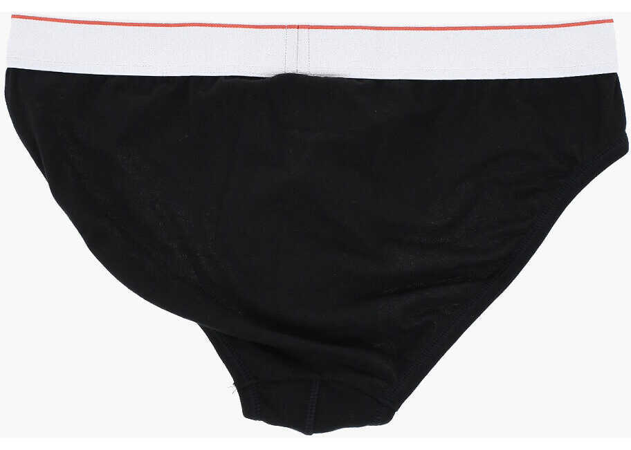 Chiloti DSQUARED2 Stretch Cotton Brief With Logoed Elastic Band Black Barbati (BM 19724270) 3