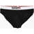 DSQUARED2 Stretch Cotton Brief With Logoed Elastic Band Black