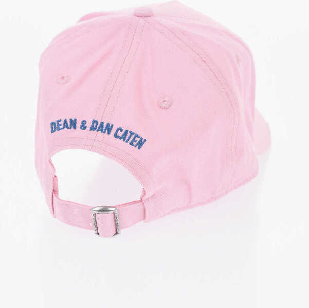 Caciuli DSQUARED2 Vintage Effect Cap With Embossed Logo Pink Barbati (BM 19724273) 3