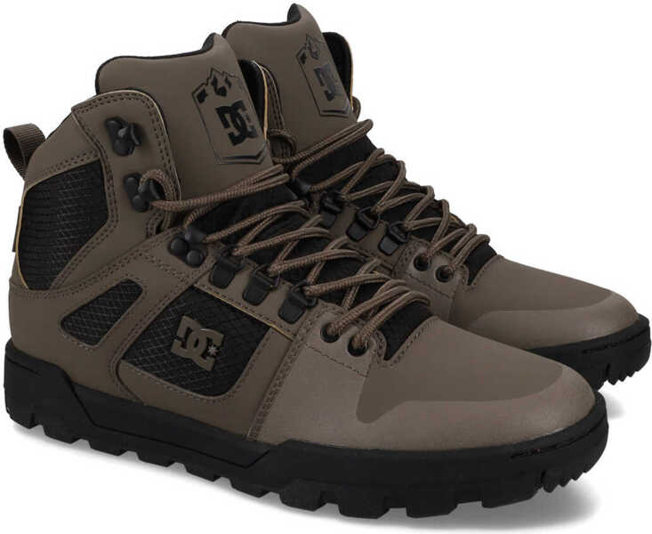 Tenisi DC PURE HIGH TOP WR BOOT Olive OLIWKOWY Barbati (BM 19724366) 2