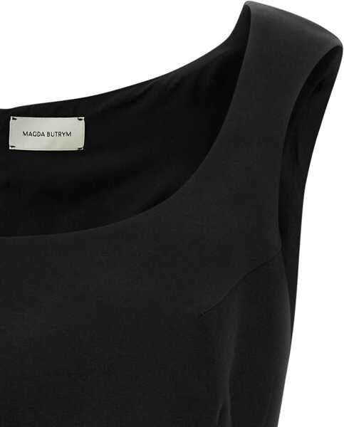 Camasi casual Magda Butrym Top with floral appliqus BLACK Femei (BM 19724420) 3