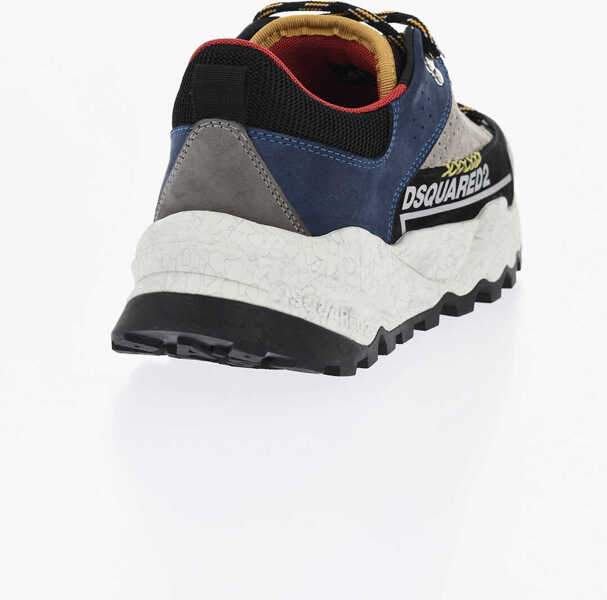 Sneakers DSQUARED2 Technical Fabric And Leather Free Sneakers With Running Sole Multicolor Barbati (BM 19724483) 2