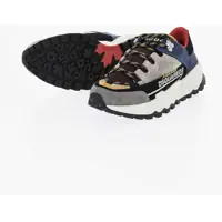 Sneakers Technical Fabric And Leather Free Sneakers With Running Sole Barbati