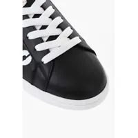 Sneakers DSQUARED2 pentru Barbati - Sneakers DSQUARED2 Leather Boxer Low-Top Sneakers With Contrasting Monogram Black Barbati (BM 19724492) - B-mall.ro