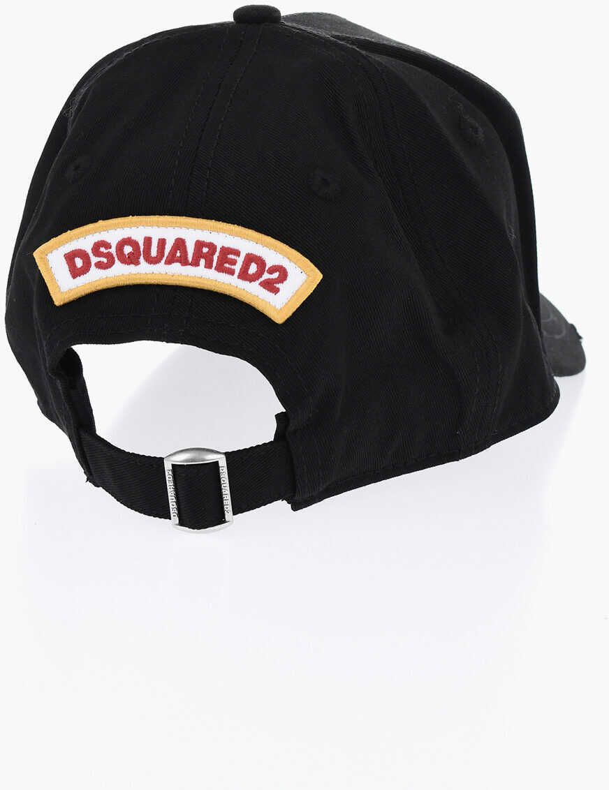 Caciuli DSQUARED2 Cotton Twill I Love Beer Cap Black Barbati (BM 19724543) 2