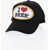 DSQUARED2 Cotton Twill I Love Beer Cap Black