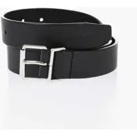 Curele Solid Color Leather Belt 30Mm Barbati