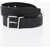 DSQUARED2 Solid Color Leather Belt 30Mm Black