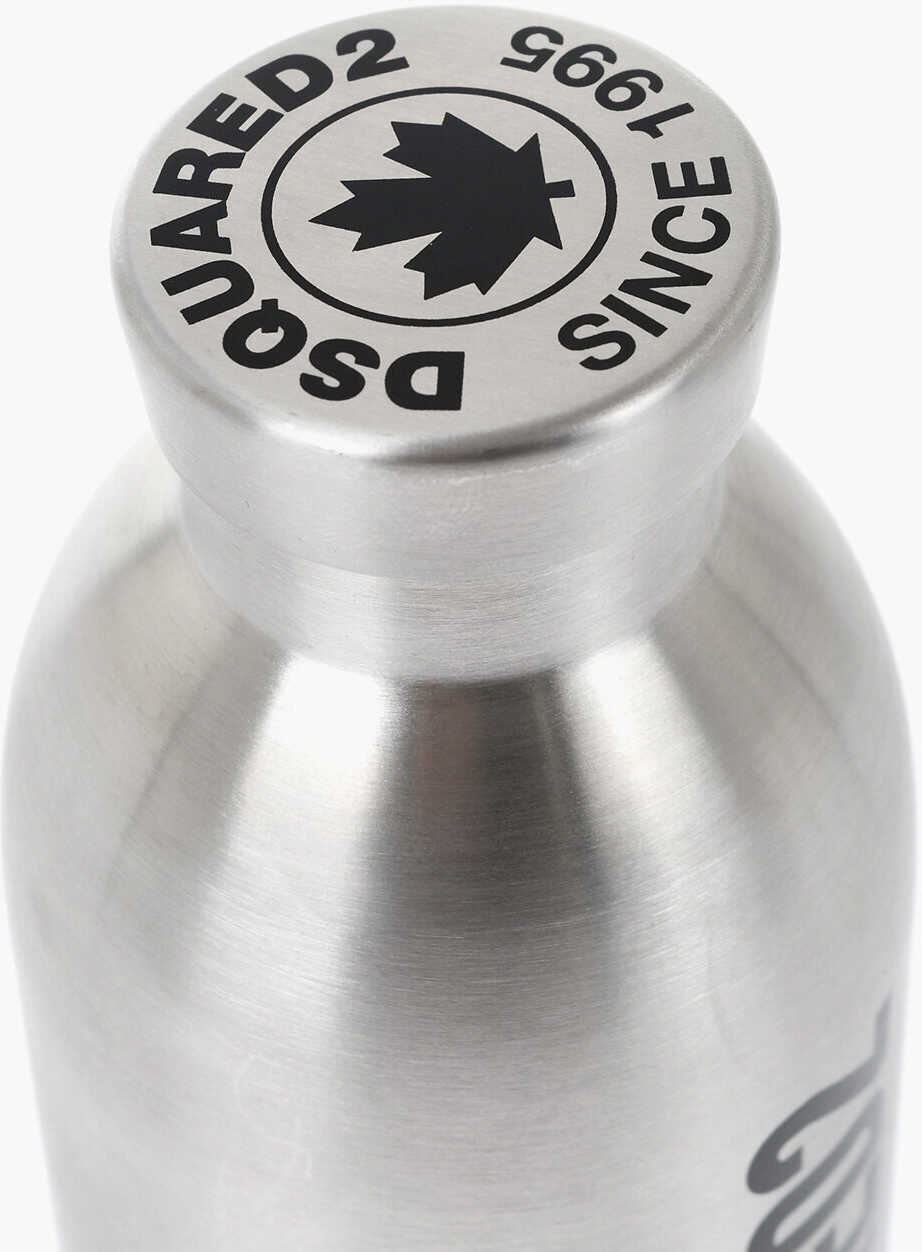 Accesorii de voiaj DSQUARED2 Thermal Steel Bottle With Printed Logo Silver Barbati (BM 19724549) 2