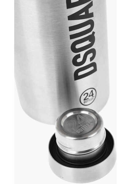 Accesorii de voiaj DSQUARED2 Thermal Steel Bottle With Printed Logo Silver Barbati (BM 19724549) 3