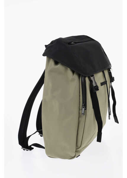 Rucsacuri DSQUARED2 Two-Tone Fabric Backpack With Embossed Logo Black Barbati (BM 19724552) 2