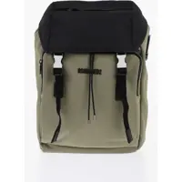 Rucsacuri Two-Tone Fabric Backpack With Embossed Logo Barbati