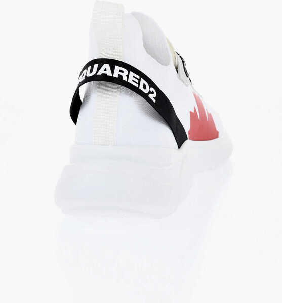 Sneakers DSQUARED2 Technical Fabric Fly Low-Top Sneakers With Contrasting Detai White Barbati (BM 19724555) 2