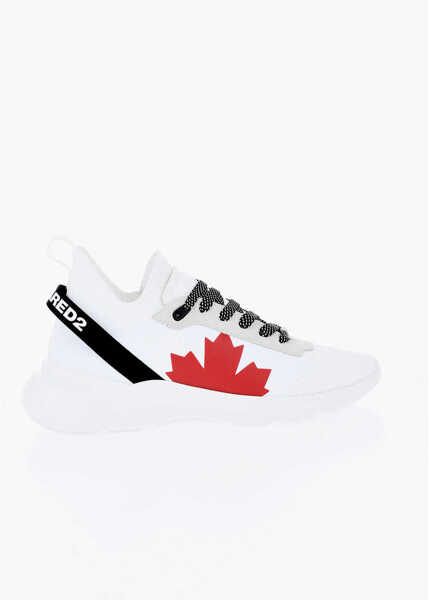 Sneakers DSQUARED2 Technical Fabric Fly Low-Top Sneakers With Contrasting Detai White Barbati (BM 19724555) 3