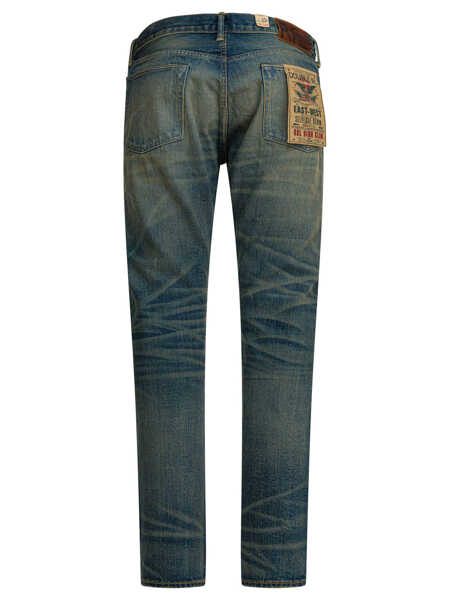 Blugi drepti RRL BY RALPH LAUREN Straight-leg jeans Blue Barbati (BM 19725288) 2