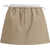 Alexander Wang MID-RISE MINI LOGO ELASTIC SKIRT WARM TAUPE