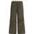 Alexander Wang MID-RISE LOGO ELASTIC PANT W/ ARTICULATE ARMY GREEN