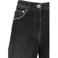 Pantaloni casual Versace Dama - Pantaloni casual Versace PANT DENIM STONE WASHED BLACK WITH STUDS BLACK Femei (BM 19725443) - B-mall.ro