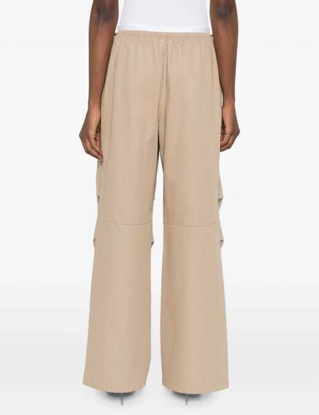Pantaloni casual Alexander Wang Drawstring Pants WARM TAUPE Femei (BM 19725449) 4