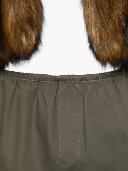 Fuste Alexander Wang Drawstring mini Skirt ARMY GREEN Femei (BM 19725452) 5