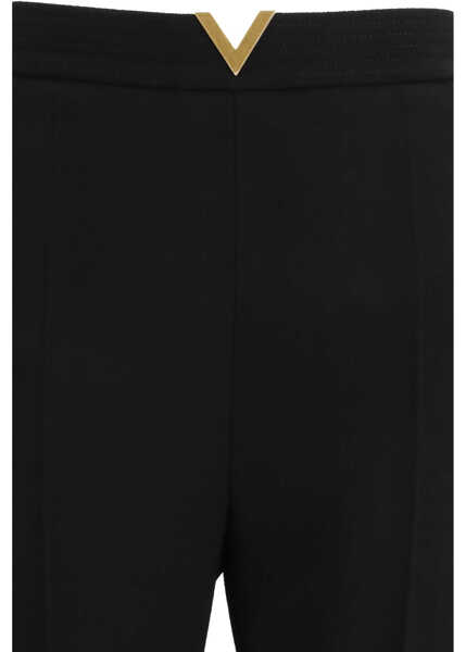 Pantaloni casual Valentino Garavani PANTALONE  SOLID  WOOL CREPE NERO Femei (BM 19725455) 3