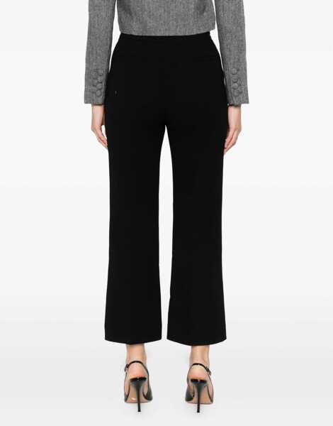 Pantaloni casual Valentino Garavani PANTALONE  SOLID  WOOL CREPE NERO Femei (BM 19725455) 4