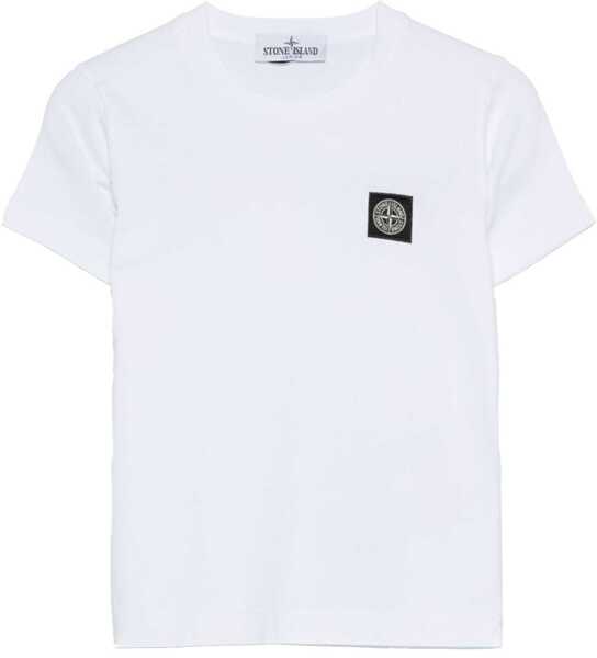 Tricouri Stone Island T-Shirt With Logo WHITE Baieti (BM 19725476) 2