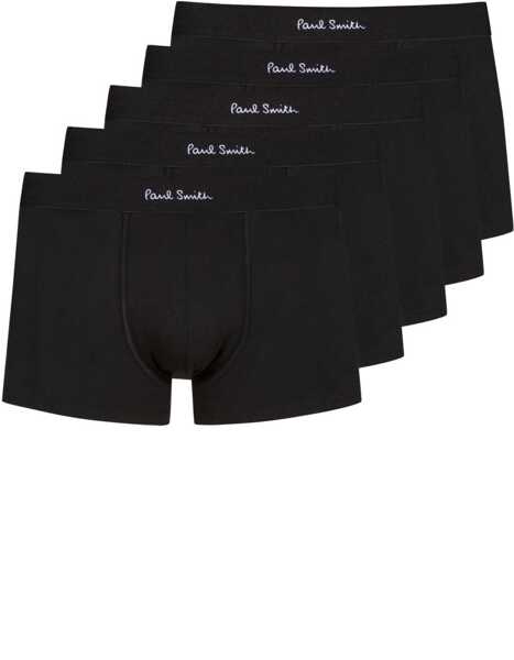 Lenjerie intima Paul Smith 5-Pack Boxer Shorts With Logo BLACK Barbati (BM 19725485) 3