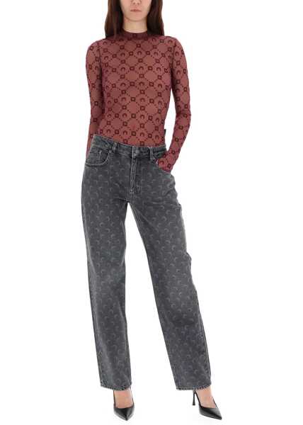 Bluze MARINE SERRE Mesh Top With Logo PURPLE Femei (BM 19725503) 2