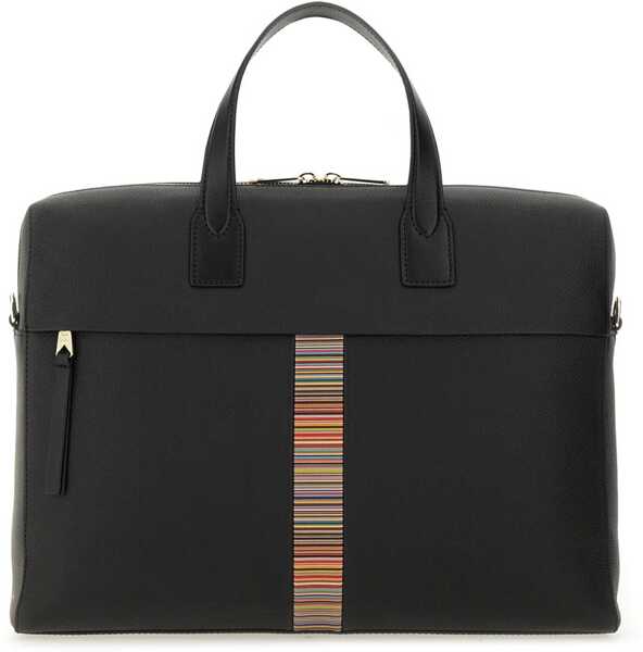 Genti de mana Paul Smith Signature Stripe Bag BLACK Barbati (BM 19725524) 2
