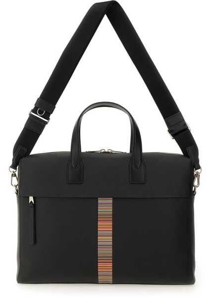 Genti de mana Paul Smith Signature Stripe Bag BLACK Barbati (BM 19725524) 4