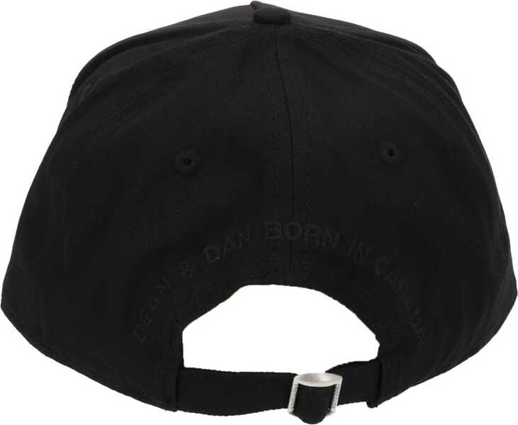 Sepci DSQUARED2 D2 Patch Baseball Cap BLACK Barbati (BM 19725611) 2
