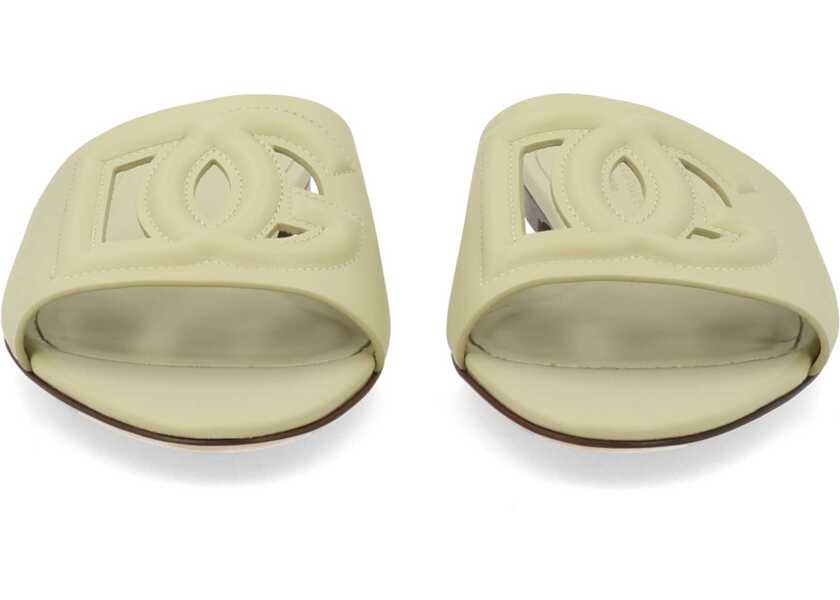 Balerini Dolce & Gabbana Slide Sandal With Logo GREEN Femei (BM 19725626) 3