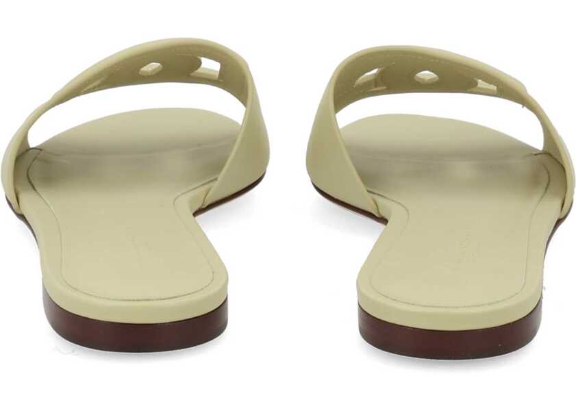 Balerini Dolce & Gabbana Slide Sandal With Logo GREEN Femei (BM 19725626) 4