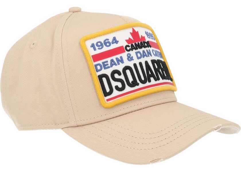 Sepci DSQUARED2 Baseball Hat With Logo BEIGE Barbati (BM 19725665) 2