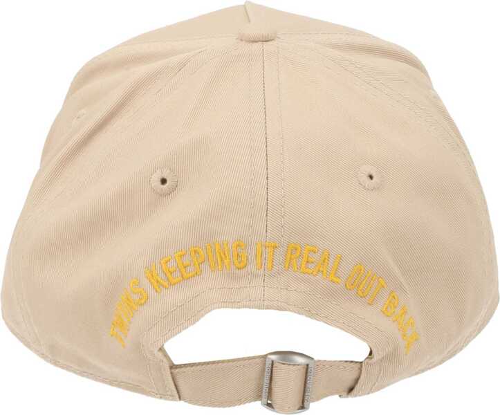 Sepci DSQUARED2 Baseball Hat With Logo BEIGE Barbati (BM 19725665) 3
