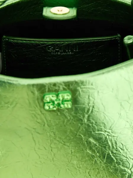 Genti de mana Ganni Mini Bou Bag GREEN Femei (BM 19725686) 4