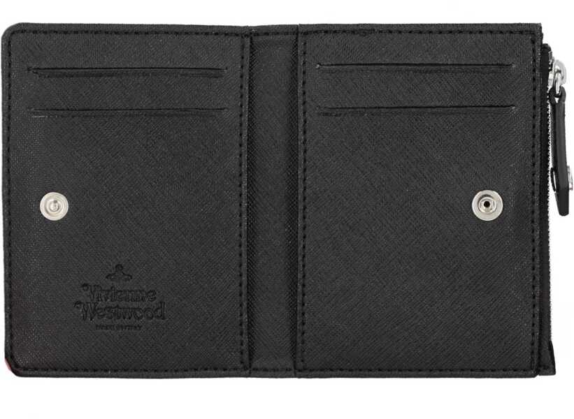Portofele Vivienne Westwood Card Holder With Orb Detail BLACK Femei (BM 19725710) 3