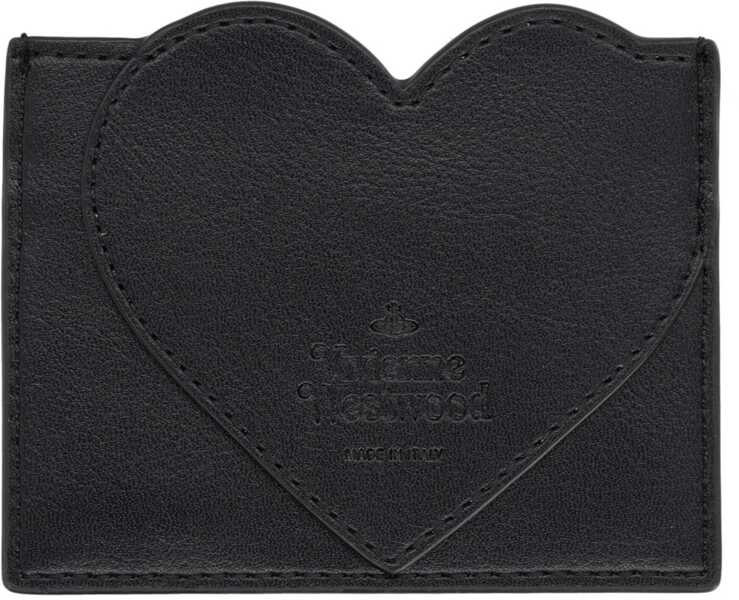 Portofele Vivienne Westwood Card Holder Heart BLACK Femei (BM 19725737) 2